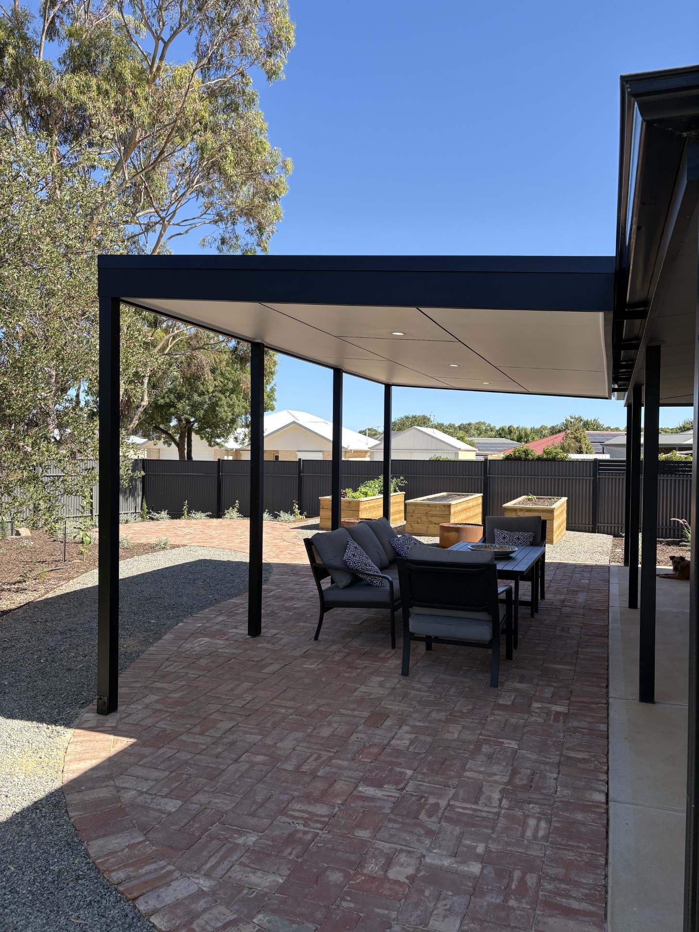 Pergola with Hardiflex Ceiling
